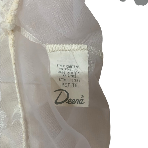 Vintage Deena petite lacy sheer nightie - Picture 2 of 7